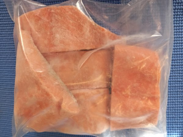 Salmón Congelado en porciones - 1 kilo - Pescados congelados a domicilio - Mauro Online Pescadería a domicilio